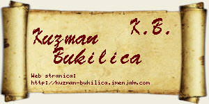 Kuzman Bukilica vizit kartica